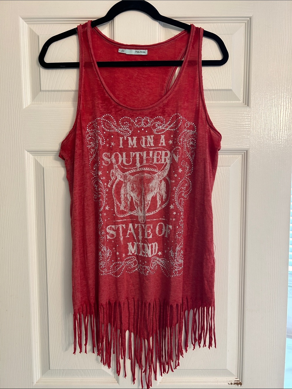 Maurices Red Women's Tank Top